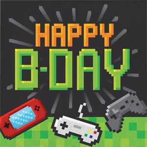 Bulk Pack of 32 Video Game Party Birthday Napkins