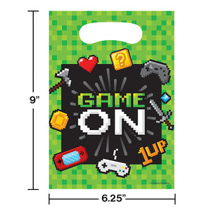 Bulk Pack of 16 Video Game Party Favor Bag