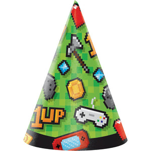 Bulk Pack of 16 Video Game Party Party Hats