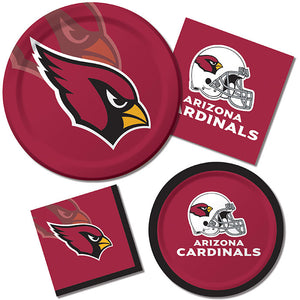 Bulk Pack of 16 Arizona Cardinals Paper Plates