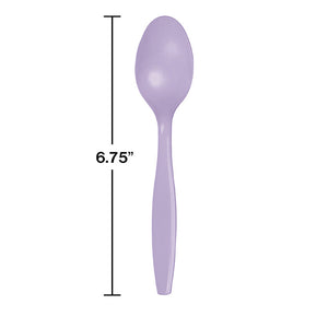 Bulk Pack of 48 Luscious Lavender Purple Plastic Spoons