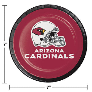 Bulk Pack of 24 Arizona Cardinals Dessert Plates