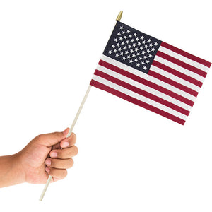 Bulk Pack of 3 Cloth Usa Flag 8" X 12"