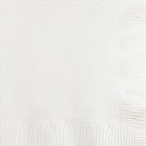 Bulk Pack of 150 White Beverage Napkin, 3 Ply