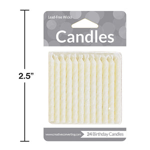 Bulk Pack of 120 White Candles