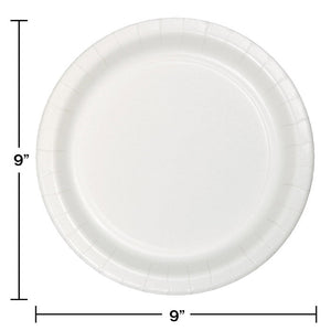 Bulk Pack of 24 White Dinner Plate