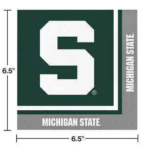 Bulk Pack of 40 Michigan State Spartans Napkins