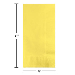 Bulk Pack of 100 Mimosa Dinner Napkins 2Ply 1/8Fld