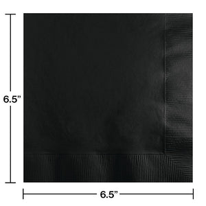 Bulk Pack of 60 Black Napkins