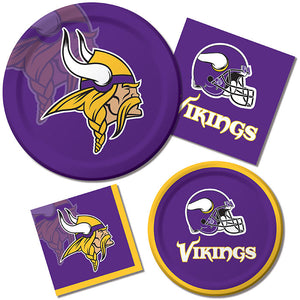 Bulk Pack of 16 Minnesota Vikings Dessert Plates