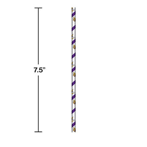 Bulk Pack of 48 Minnesota Vikings Paper Straws