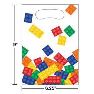 Bulk Pack of 16 Block Party Favor Bags