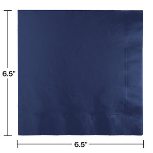 Bulk Pack of 100 Navy Luncheon Napkin 2Ply