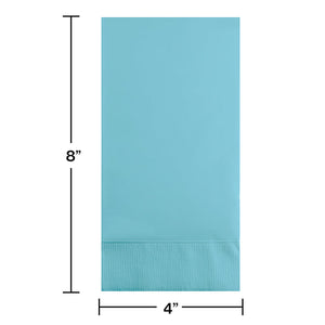 Bulk Pack of 32 Pastel Blue Guest Towel, 3 Ply