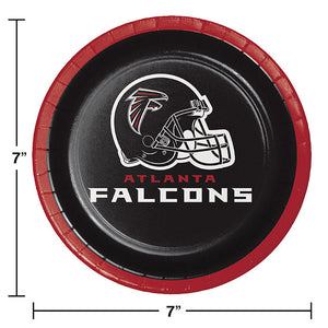 Bulk Pack of 24 Atlanta Falcons Dessert Plates