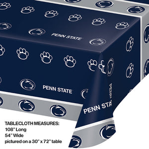 Bulk Pack of 2 Penn State Nittany Lions Plastic Table Cover, 54"x108"