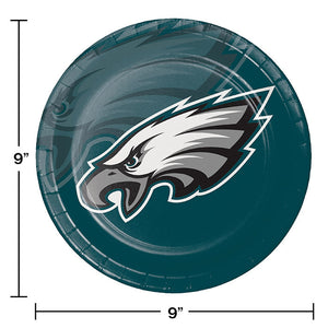 Bulk Pack of 16 Philadelphia Eagles 8.75" Paper Plates