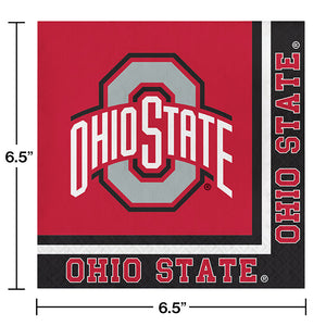 Bulk Pack of 40 Ohio State Buckeyes Napkins