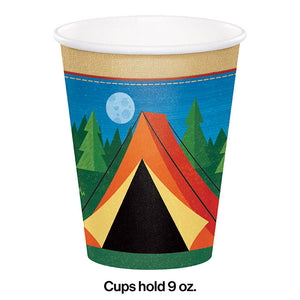 Bulk Pack of 16 Camp Out Hot/Cold Paper Cups 9 Oz