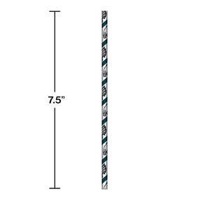 Bulk Pack of 48 Philadelphia Eagles Paper Straws