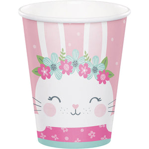 Bulk Pack of 16 Birthday Bunny Hot/Cold Paper Cups 9 Oz