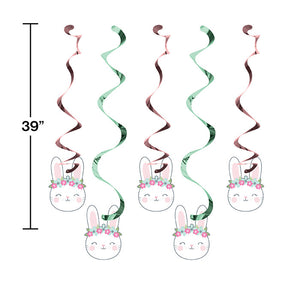 Bulk Pack of 10 Birthday Bunny Dizzy Danglers