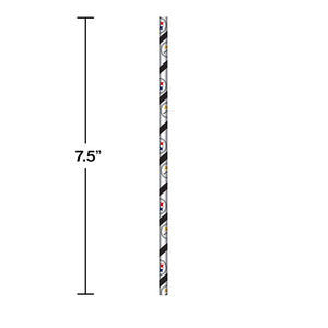 Bulk Pack of 48 Pittsburgh Steelers Paper Straws