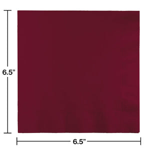 Bulk Pack of 100 Burgundy Luncheon Napkin 3Ply