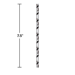 Bulk Pack of 48 Atlanta Falcons Paper Straws