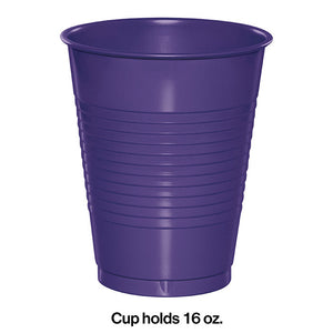 Bulk Pack of 40 Purple Plastic Cups