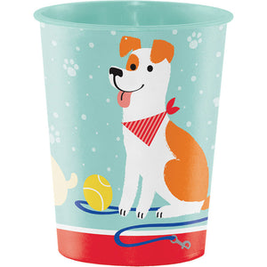 Bulk Pack of 4 Dog Party Plastic Keepsake Cup 16 Oz