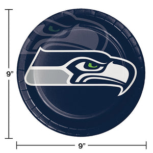 Bulk Pack of 16 Seattle Seahawks Paper Plates