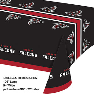 Bulk Pack of 2 Atlanta Falcons Plastic Table Cover, 54" X 102"