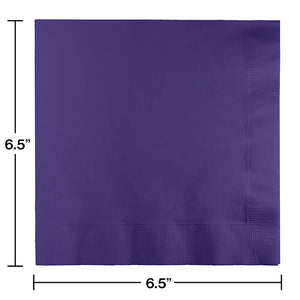 Bulk Pack of 100 Purple Luncheon Napkin 2Ply