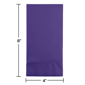 Bulk Pack of 32 Purple Guest Towel, 3 Ply