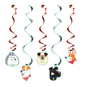 Bulk Pack of 10 Dog Party Dizzy Danglers