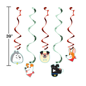 Bulk Pack of 10 Dog Party Dizzy Danglers