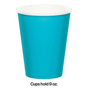 Bulk Pack of 48 Bermuda Blue Hot/Cold Paper Cups 9 Oz