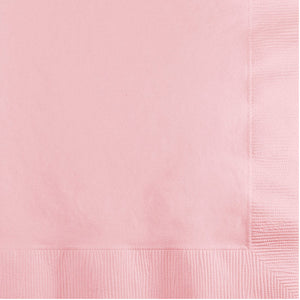 Bulk Pack of 150 Classic Pink Beverage Napkin, 3 Ply