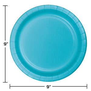 Bulk Pack of 48 Bermuda Blue Paper Plates