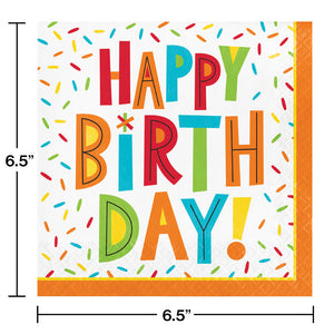 Bulk Pack of 48 Birthday Fun Luncheon Napkin