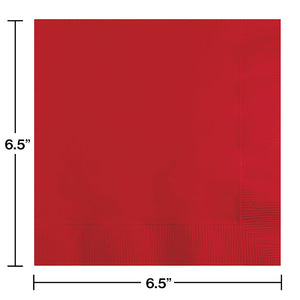 Bulk Pack of 60 Classic Red Napkins