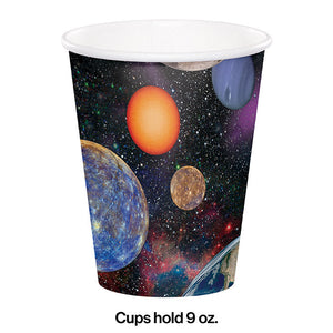 Bulk Pack of 16 Space Blast Hot/Cold Paper Cups 9 Oz