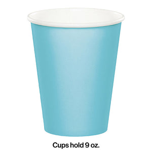 Bulk Pack of 48 Pastel Blue Hot/Cold Paper Cups 9 Oz