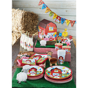 Bulk Pack of 24 Farm Fun Dessert Plates