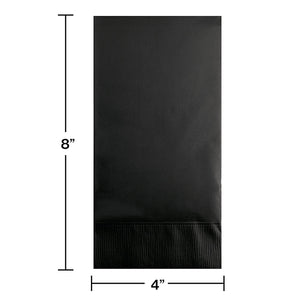 Bulk Pack of 32 Black Velvet Guest Towel, 3 Ply