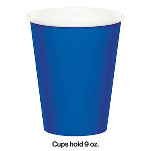 Bulk Pack of 24 Cobalt Hot/Cold Paper Cups 9 Oz