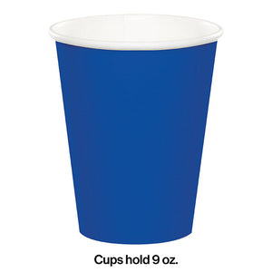 Bulk Pack of 48 Cobalt Hot/Cold Paper Cups 9 Oz