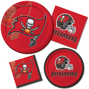 Bulk Pack of 24 Tampa Bay Buccaneers Dessert Plates