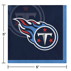 Bulk Pack of 48 Tennessee Titans Beverage Napkins